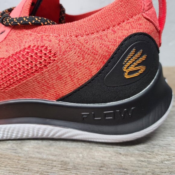Under Armour Curry Flow Go Running Shoes Coral Red Black 3023814-604 Siz… - Picture 9 of 13